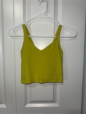 lululemon athletica Lime Green Align Tank - size 0